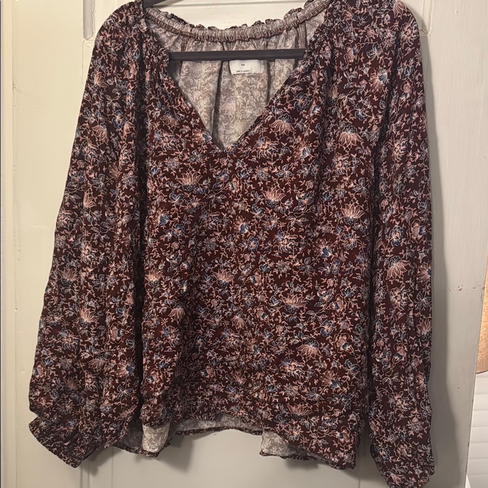 Old Navy Red Relaxed Blouse